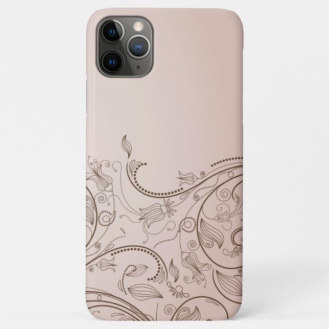 Elegant Floral Swirl Case-Mate iPhone Hülle (Rückseite)
