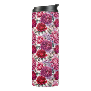 Elegant Floral Thermosbecher