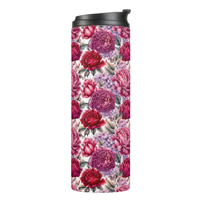Elegant Floral Thermosbecher (Nach links gedreht)