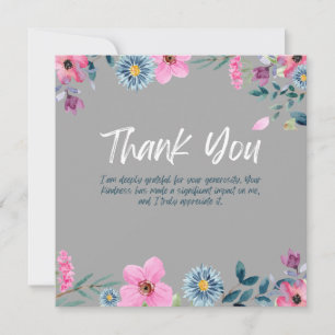 Elegant floral Vielen Dank CARD Dankeskarte