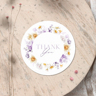Elegant Floral Vielen Dank Sticker