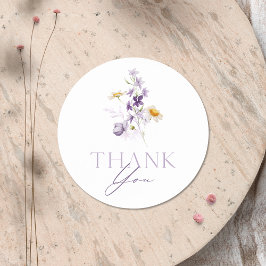 Elegant Floral Vielen Dank Sticker