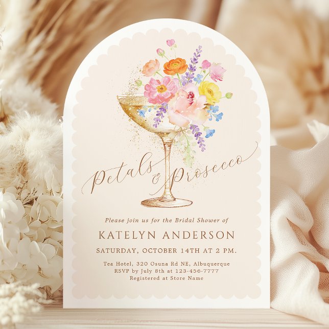 Elegant Floral Watercolor Arch Bridal Shower Einladung (Von Creator hochgeladen)