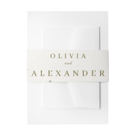 Elegant Floral Wedding Belly Band | Watercolor 