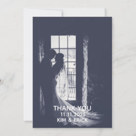 Elegant Floral Wedding Dankeskarte