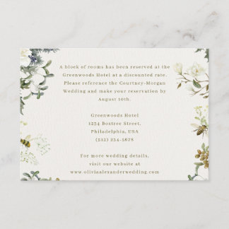 Elegant Floral Wedding Enclosure Card | Watercolor Begleitkarte
