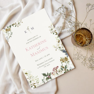 Elegant Floral Wedding Invitation Einladung