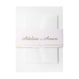 Elegant Floral Wedding Invitation Einladungsbanderole