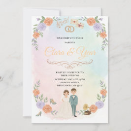 Elegant Floral Wedding Invitation | Romantic Garde Einladung