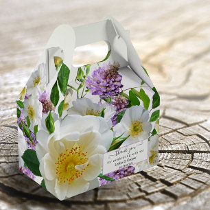 Elegant Floral Wedding Vielen Dank für Ihr Interes Geschenkschachtel