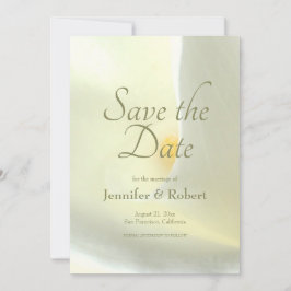 Elegant Floral White Calla Lily Save the Date Einladung