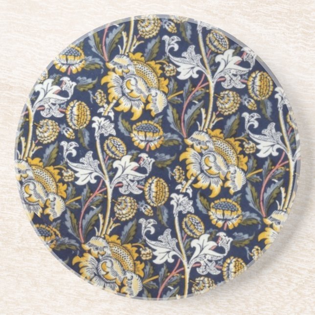 Elegant Floral William Morris Getränkeuntersetzer (Vorne)
