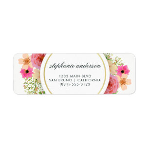 Elegant Floral Wreath Moderne Typografie