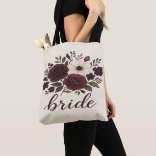 Elegant Florale Burgunder Braut