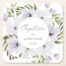Elegant florale Taufe Christening Script