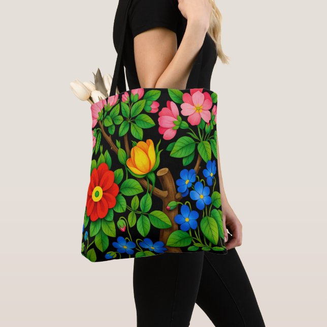 Elegant Florales Schwarz  (Von Nahem)