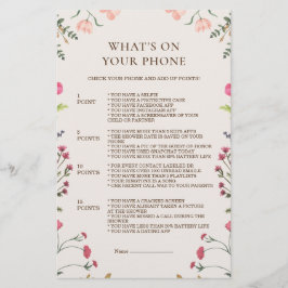 Elegant floralrosa Grün Was auf dem Handyspiel ist