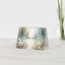Elegant Florals in a Woodland Realm Wedding Dankeskarte