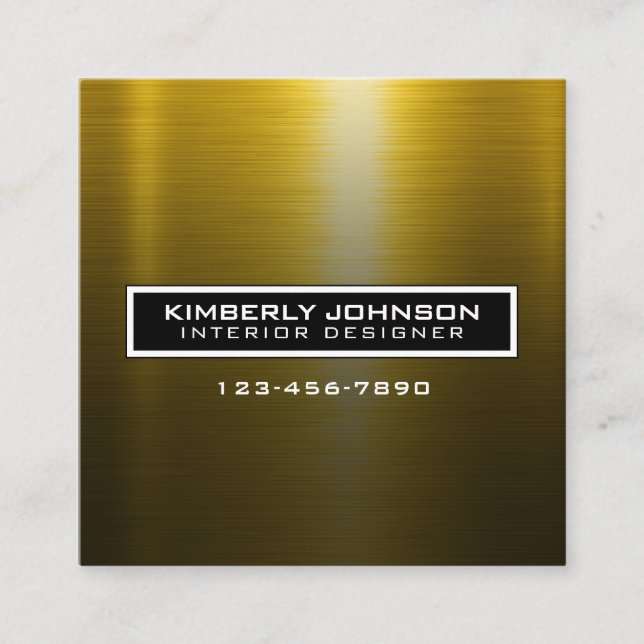 Elegant Flower Design Minimalist Editable Square B Quadratische Visitenkarte (Vorderseite)