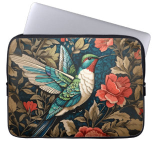 Elegant Flying Hummingbird William Morris Inspirie Laptopschutzhülle