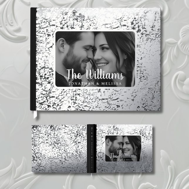 Elegant Foil Gästebuch Guestbook Textured (Von Creator hochgeladen)