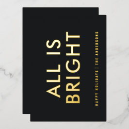 elegant foil non photo modern foil holiday card folien feiertagskarte