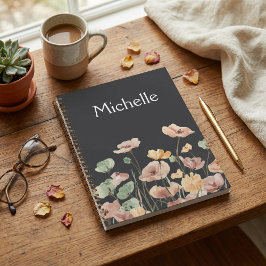 Elegant foliage rustic botanical watercolour Planer