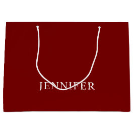 Elegant Formal Custom Name Large Gift Bag Große Geschenktüte