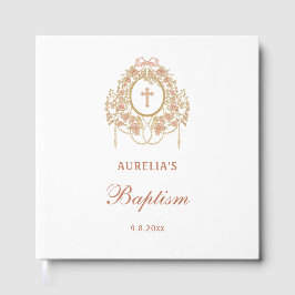 Elegant Frame Holy Cross Baptism Guest Book Gästebuch