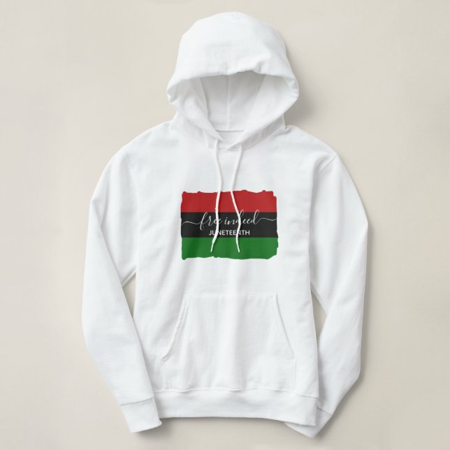 Elegant FREE INDEED JUNETEENTH Hoodie (Design vorne)