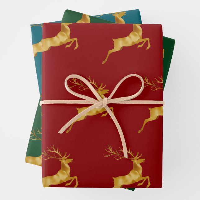 Elegant Frohe Weihnachten Geschenkpapier Set (Beispiel)