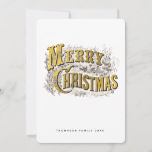 Elegant Frohe Weihnachten Rustikales Vintages Non-