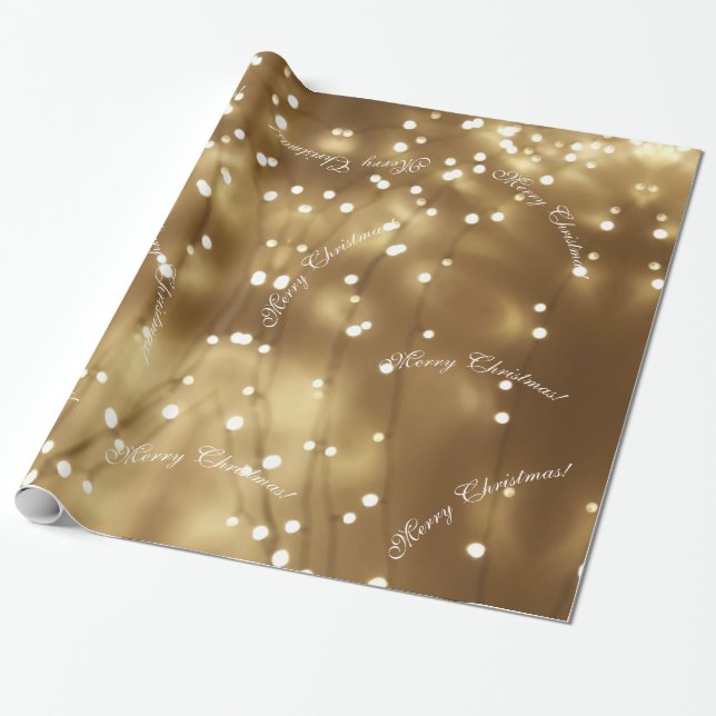 Elegant Frohe Weihnachtszeit Geschenkpapier (Ungerollt)