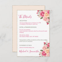 Elegant Fucia Pink und Elfenbeinküste Rose Hochzei