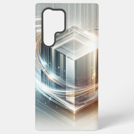 Elegant Futuristic Glass-like Phone Case Samsung Galaxy Hülle