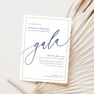 ELEGANT GALA Kalligraphie stilvolle formale Goldme Einladung