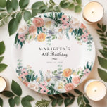 Elegant Garden Floral Greenery 90. Geburtstagspart Pappteller<br><div class="desc">Feiern Sie einen Geburtstag im Stil unseres eleganten Gartengartens mit der Blumengrün 90. Geburtstagsparty Paper Teller. Diese Teller sind so konzipiert,  dass sie Ihrem besondere Anlass eine Touch von Eleganz und Charme verleihen und eignen sich hervorragend,  um köstliche Party-Gerichte zu genießen und gleichzeitig Ihr Dekor zu verbessern.</div>