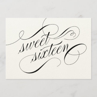 Elegant Geblüht formales Süß 16 Einladungen