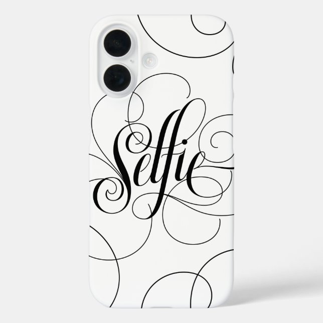 Elegant Geblüht Lettering Selfie Calligraphy Case-Mate iPhone Hülle (Rückseite)