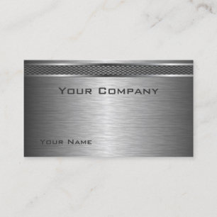 Elegant gebürstete Silver Corporate Business Card Visitenkarte