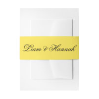 Elegant-gelb-Personalisierte Hochzeitseinladung