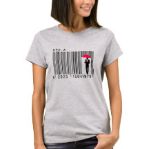 Elegant Gentleman Man Holding a Umbrella Barcode