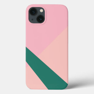 Elegant geometric pastel pink peach green Case-Mate iPhone hülle
