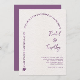 Elegant Gerahmt in Faith Hot Pink Wedding Einladung