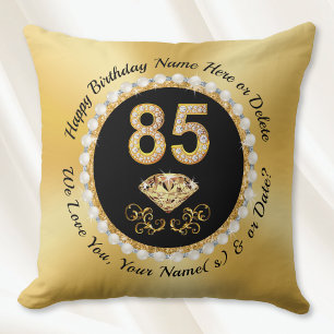 Elegant, Geschenkideen zum 85. Geburtstag für Mama Kissen