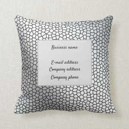 Elegant gestanztes Glass Leather Kissen