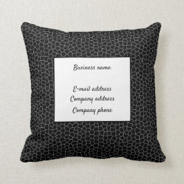 Elegant gestanztes Glass Leather Kissen