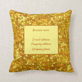 Elegant gestanztes Glass Leather Kissen