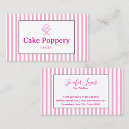 Elegant gestreift visitenkarte