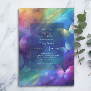 Elegant, gibt er mir Schmetterlinge Brautparty Einladung